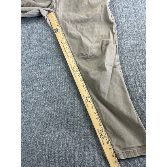 Mountain Khakis Classic Fit Pants Men's 38 x 30 Green/Beige Canvas Work Stretch - Picture 5 of 11